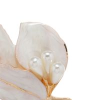 Élégant Fleur Alliage Émail Placage Incruster Perles Artificielles Femmes Broches main image 4