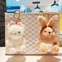 Cute Rabbit Plush Women's Keychain main image 3