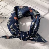 Women's Sweet Flower Cotton Silk Scarf sku image 25