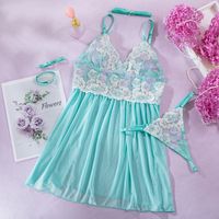 Women's Elegant Lady Sexy Flower Sexy Lingerie Sets Daily Honeymoon Sexy Lingerie sku image 1