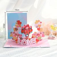 Valentine's Day Cute Sweet Letter Heart Shape Special Paper Daily Festival sku image 1