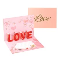 Valentinstag Einfacher Stil Brief Papier Täglich Datum Festival Karte main image 4