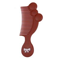 Cute Simple Style Bow Knot Plastic Hair Comb 1 Piece sku image 2