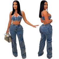 Women's Daily Casual Streetwear Solid Color Full Length Washed Jeans main image 5