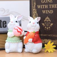 Cartoon Style Rabbit Resin Ornaments main image 4