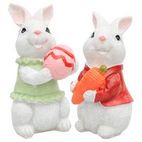 Cartoon Style Rabbit Resin Ornaments main image 3