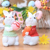 Cartoon Style Rabbit Resin Ornaments main image 2