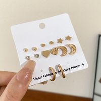 Wholesale Jewelry Simple Style Geometric Alloy Plating Earrings sku image 1
