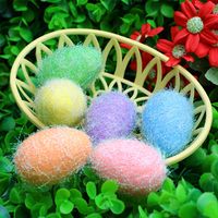 Easter Cute Solid Color Foam Party Festival Colorful Egg Decorative Props main image 6