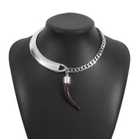 Modern Style Simple Style Horns Alloy Women's Pendant Necklace sku image 2
