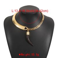 Modern Style Simple Style Horns Alloy Women's Pendant Necklace main image 2