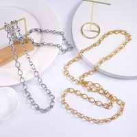 Vintage Style Vacation Roman Style Solid Color Silver Plated Alloy Wholesale Layered Necklaces Sweater Chain Long Necklace main image 1