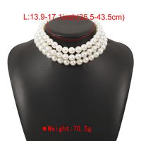 Elegant Modern Style Simple Style Round Imitation Pearl Beaded Women's Bracelets Necklace main image 2