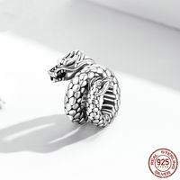Simple Style Dragon Sterling Silver Plating Jewelry Accessories main image 1
