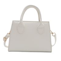 Women's Pu Leather Solid Color Basic Vintage Style Square Zipper Shoulder Bag Handbag Crossbody Bag sku image 2