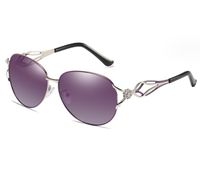 Ig Style Geometric Tac Oval Frame Diamond Full Frame Women's Sunglasses sku image 3