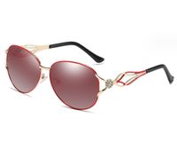 Ig Style Geometric Tac Oval Frame Diamond Full Frame Women's Sunglasses sku image 4