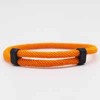 Casual Simple Style Solid Color Synthetics Handmade Women's Men's Wristband sku image 12