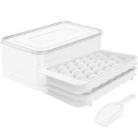 Simple Style Solid Color Plastic Ice Cube Tray Set sku image 3