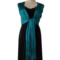 Women's Elegant Solid Color Polyester Tassel Shawls sku image 8