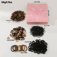 Women's Casual Simple Style Solid Color Plastic Cloth Hair Clip Hair Tie main image 3