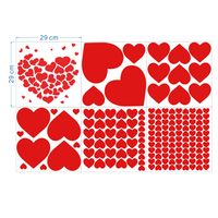 Casual Vacation Heart Shape Paper Wall Sticker Wall Sticker sku image 1