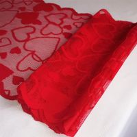 Valentine's Day Elegant Heart Shape Polyester Tablecloth main image 2