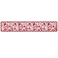 Valentine's Day Elegant Heart Shape Polyester Tablecloth sku image 2