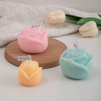 Simple Style Flower Paraffin Scented Candle main image 5