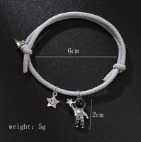 Korean Fashion Star Picking Astronaut Bracelet Couple Suction Stone A Pair Of Jewelry sku image 2