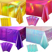 Simple Style Gradient Color Solid Color Plastic Daily Tablecloth main image 1