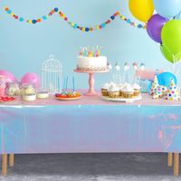 Simple Style Gradient Color Solid Color Plastic Daily Tablecloth main image 4