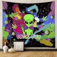 Fashion Green Alien Tapestry Background Wall Decoration Wholesale Nihaojewelry sku image 5