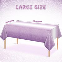 Sweet Simple Style Gradient Color Plastic Daily Party Tablecloth sku image 1