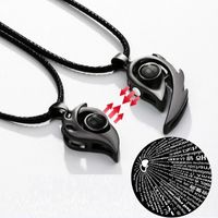 IG Style Heart Shape Alloy Magnet Valentine'S Day Couple Pendant Necklace main image 7