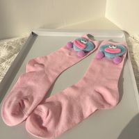 Women's Cute Funny Heart Shape Polyester Cotton Polyester Crew Socks A Pair sku image 1