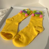 Women's Cute Funny Heart Shape Polyester Cotton Polyester Crew Socks A Pair main image 4