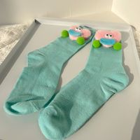 Women's Cute Funny Heart Shape Polyester Cotton Polyester Crew Socks A Pair sku image 4