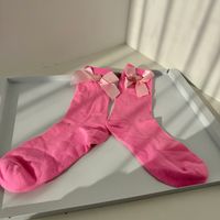 Women's Sweet Bow Knot Polyester Cotton Polyester Crew Socks A Pair sku image 2