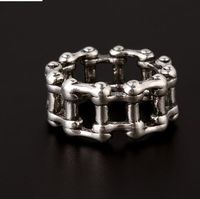 Hip-hop Retro Solid Color Alloy Unisex Rings main image 1