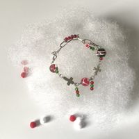 Sweet Cartoon Character Christmas Tree Gingerbread Alloy Resin Wholesale Bracelets sku image 2