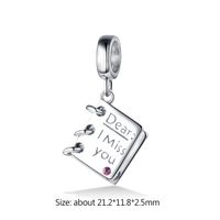 1 Pièce Style Ig Livre Argent Sterling Placage La Saint-valentin Bijoux Accessoires main image 2