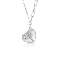 Elegant Heart Shape Sterling Silver Pendant Necklace main image 8