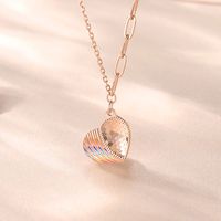 Elegant Heart Shape Sterling Silver Pendant Necklace main image 3