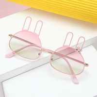 Cartoon Style Cute Simple Style Bunny Ears Tac Special-shaped Mirror Full Frame Kids Sunglasses main image 5
