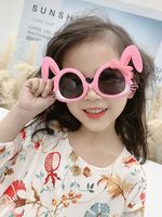 Cartoon Style Cute Sweet Rabbit Panda Pc Special-shaped Mirror Full Frame Kids Sunglasses main image 5