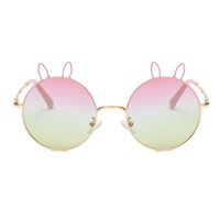 Cute Bunny Ears Ac Round Frame Full Frame Kids Sunglasses sku image 5