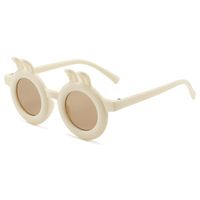 Cute Bunny Ears Resin Round Frame Full Frame Kids Sunglasses sku image 6