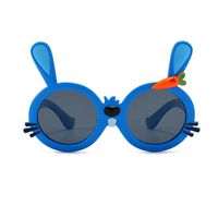 Cartoon Style Rabbit Carrot Tac Round Frame Full Frame Kids Sunglasses sku image 2