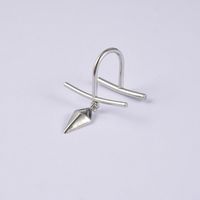 Casual Simple Style Geometric Stainless Steel Zircon Lip Stud In Bulk sku image 1